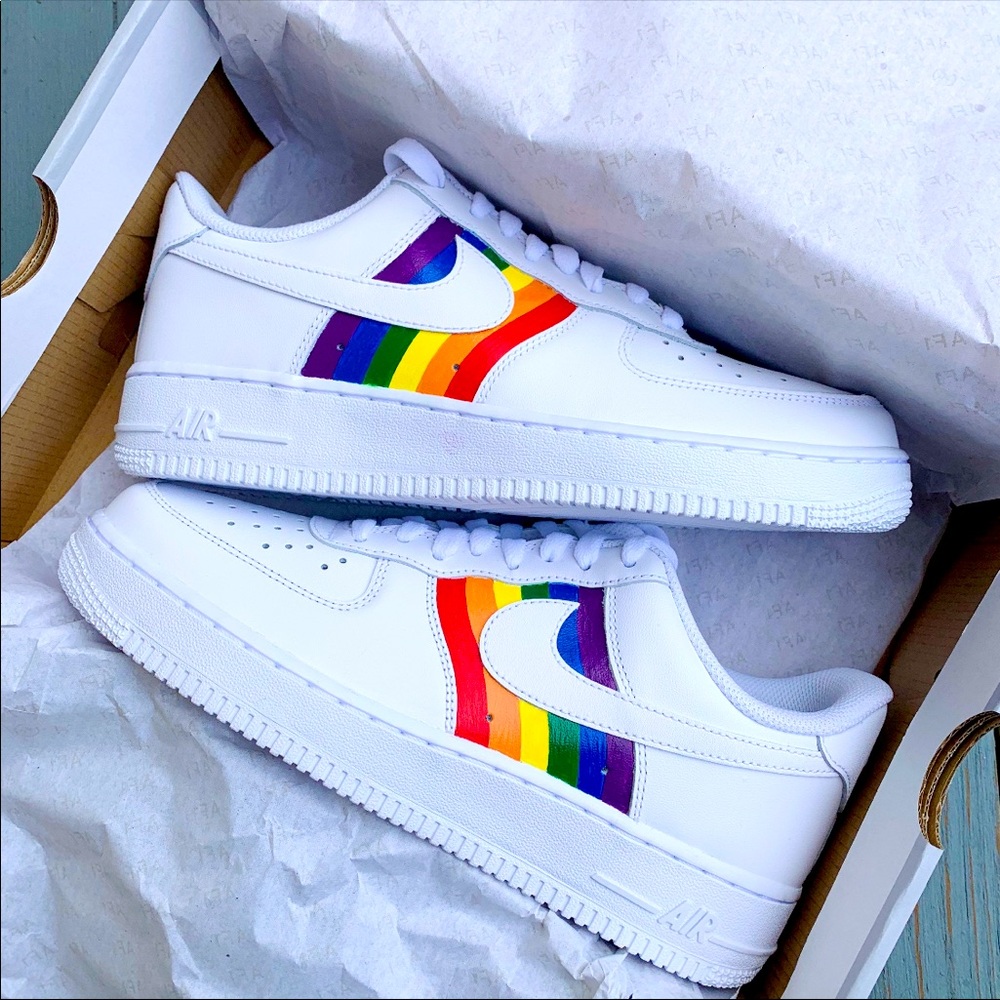 Custom hand-painted shoes.